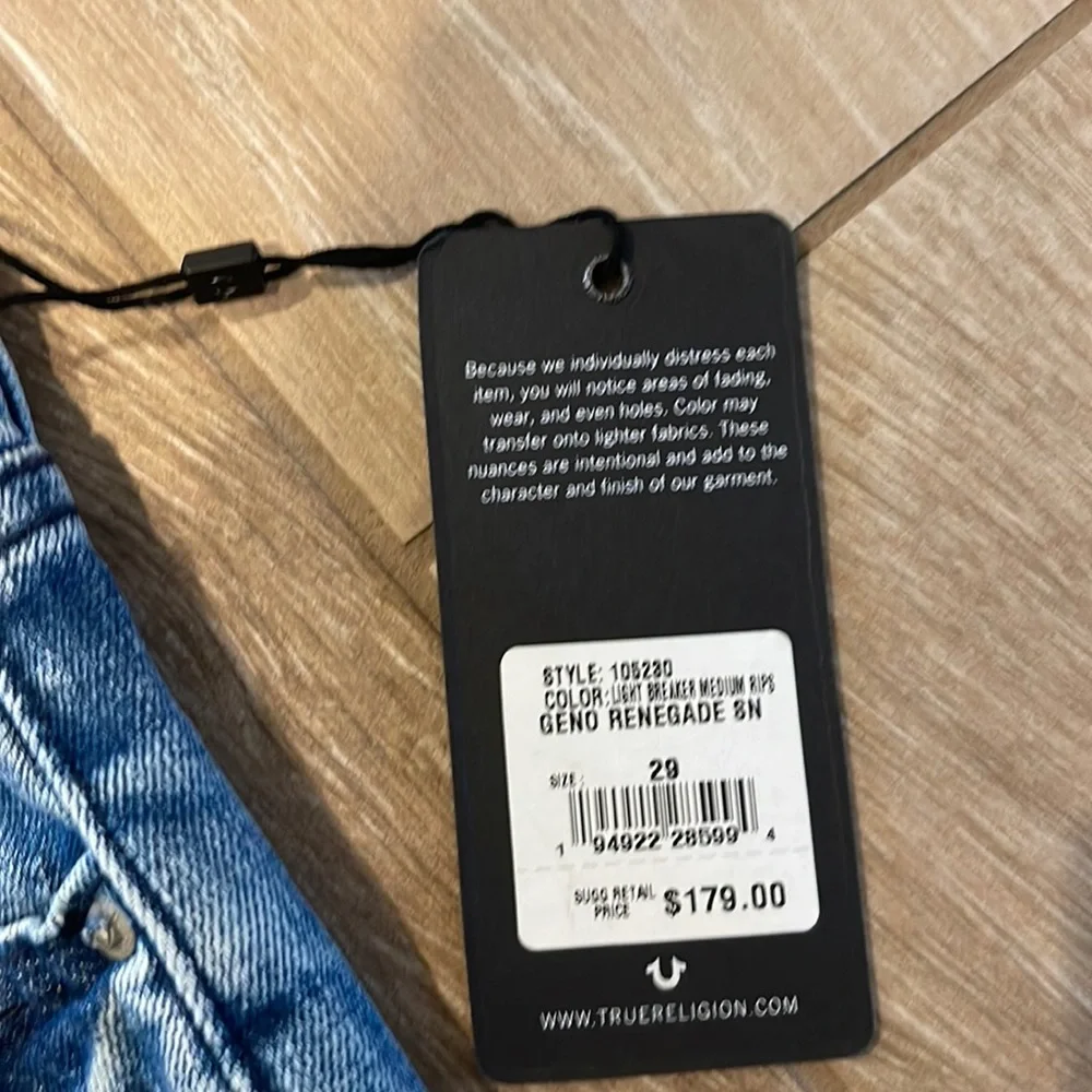 True Religion Geno Renegade Relaxed Slim Jeans 29